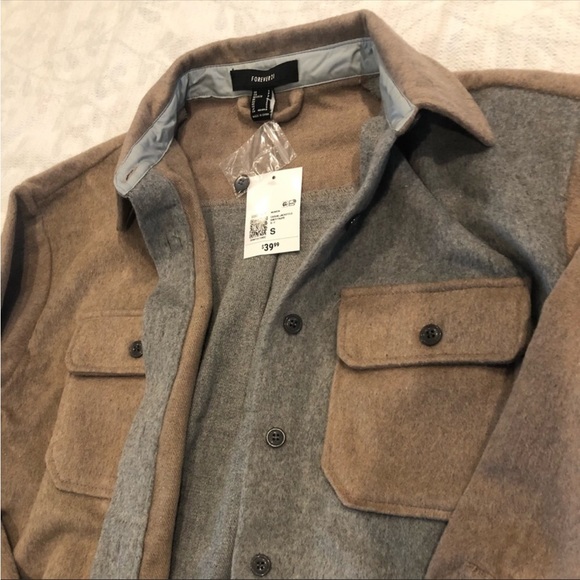 Colorblock Neutral Shacket NWT - Picture 11 of 11